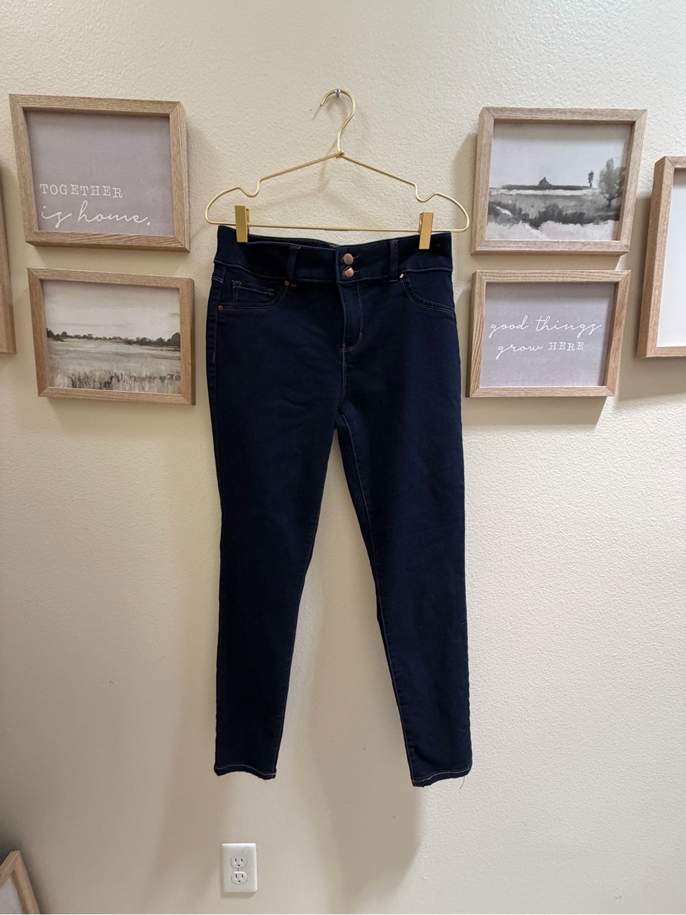 d. jeans Women's Navy Skinny High-Rise Jeans